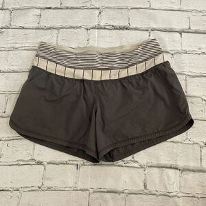 Lululemon Groovy Run Short Soot Light / Slalom Stripe Angel Wing / Hyper Size 6